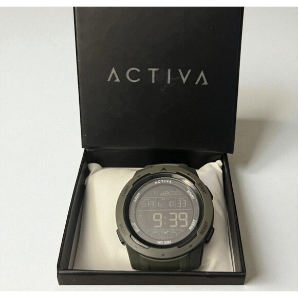 Activa x Invicta Men's Digital 45mm Green LED Display Sports Watch  ACW8105-001 - Picture 2 of 3